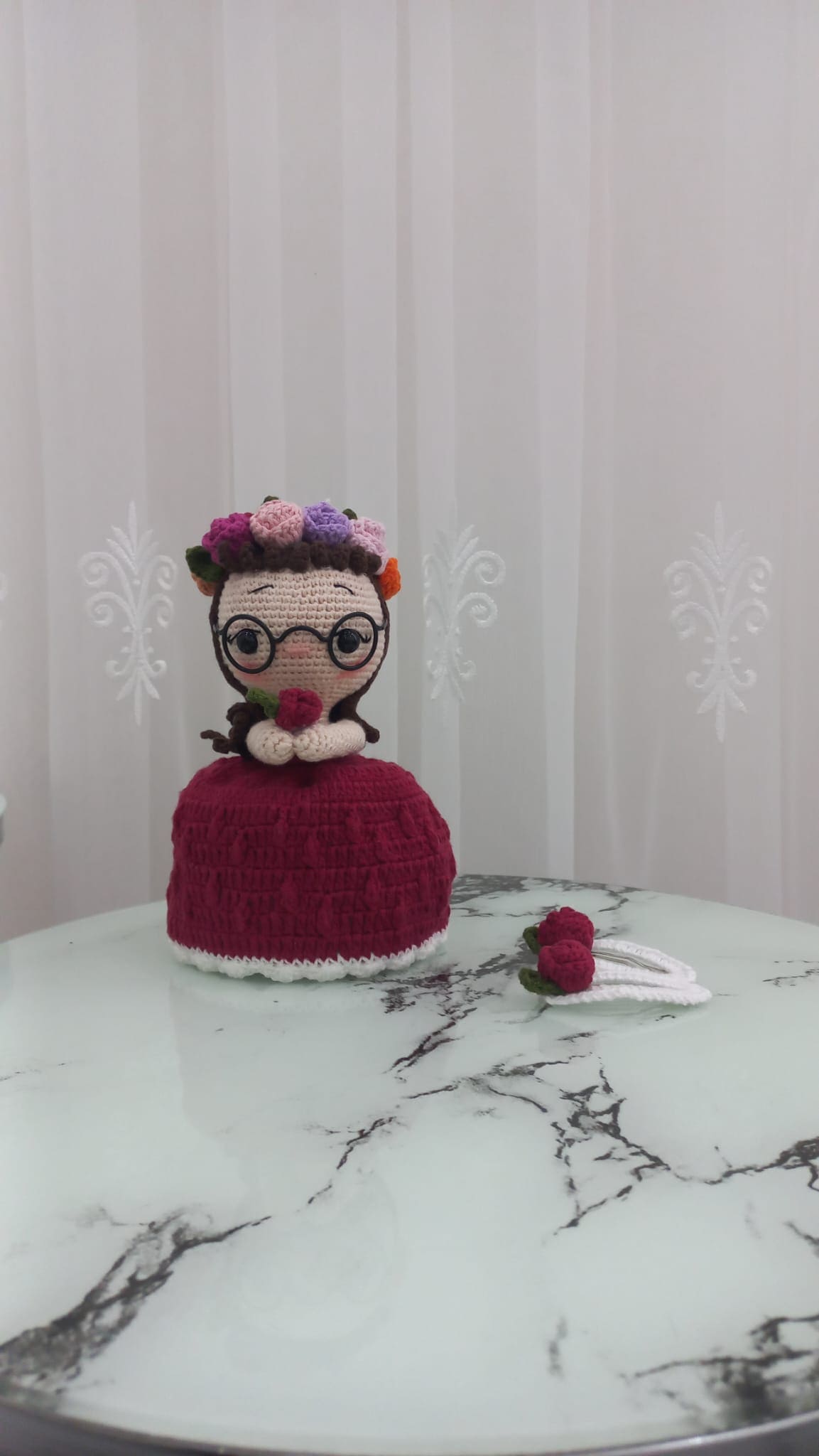 Sürpriz Örgü Buket Bebeği