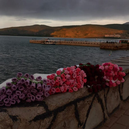 El Yapımı Gül Buketi Battaniye