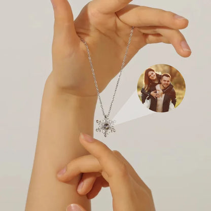 ReavenS™ Fotoğraflı Kar Tanesi Kolye