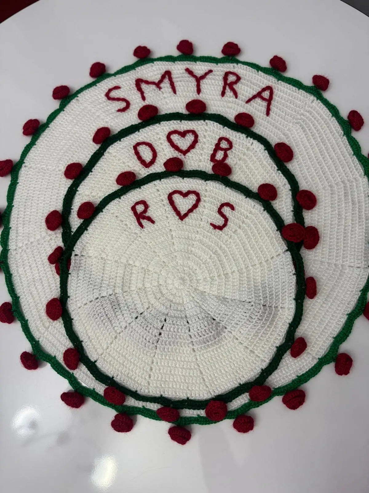 El Yapımı Gül Buketi Battaniye