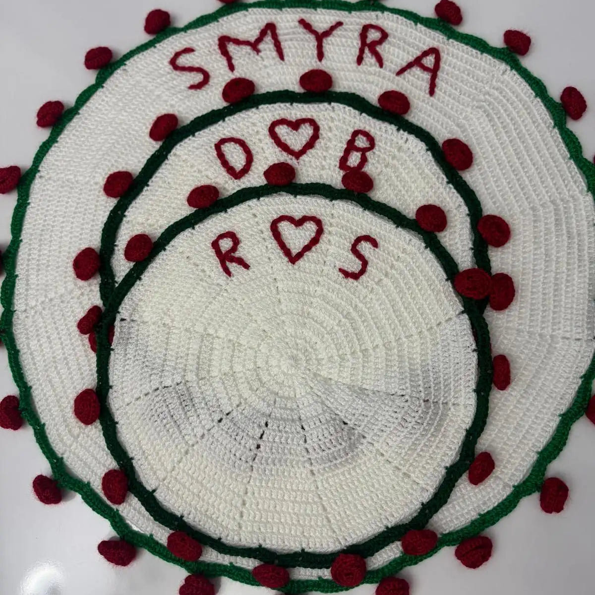 El Yapımı Gül Buketi Battaniye