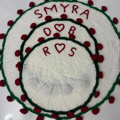 El Yapımı Gül Buketi Battaniye