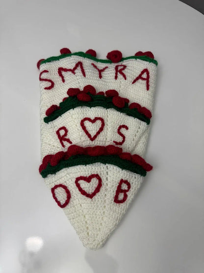 El Yapımı Gül Buketi Battaniye