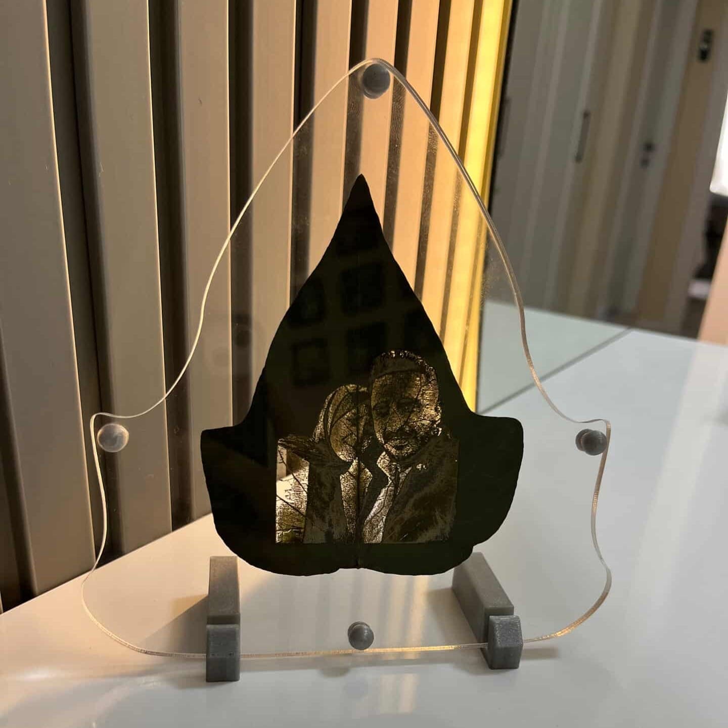 Gerçek Yaprak Üzerine İşlenen Kişiye Özel Fotoğraf