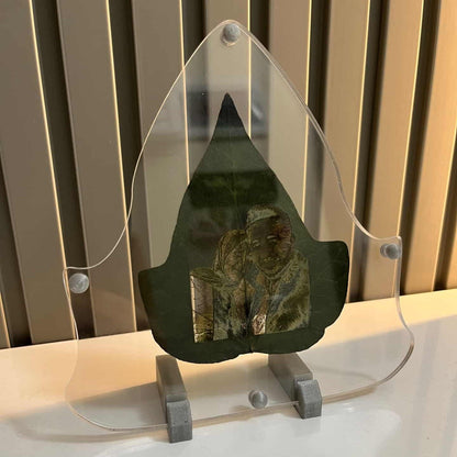 Gerçek Yaprak Üzerine İşlenen Kişiye Özel Fotoğraf