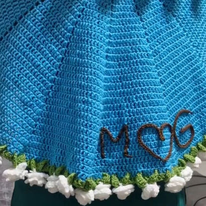 El Yapımı Gül Buketi Battaniye