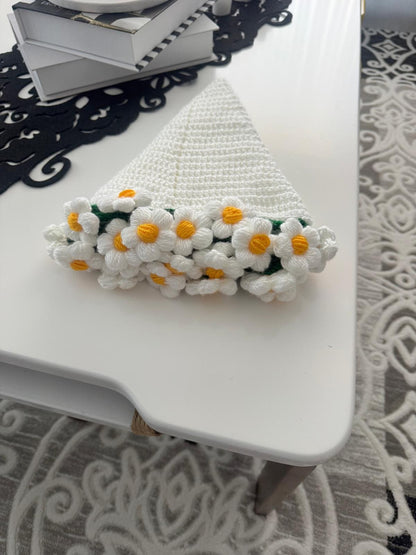 El Yapımı Gül Buketi Battaniye