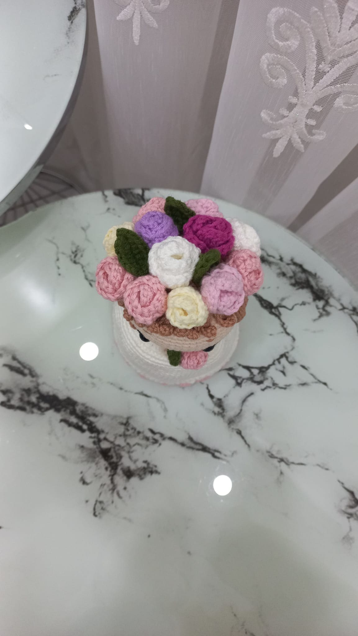 Sürpriz Örgü Buket Bebeği