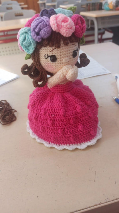 Sürpriz Örgü Buket Bebeği