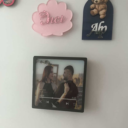 🎶 Kişiye Özel Bluetooth Müzikli Foto Magnet