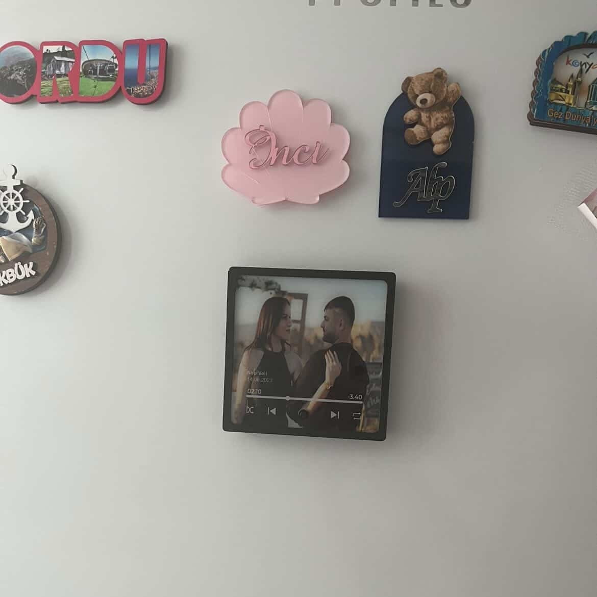 🎶 Kişiye Özel Bluetooth Müzikli Foto Magnet